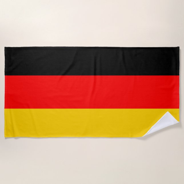Toalla De Playa Bandera de Alemania (Anverso)