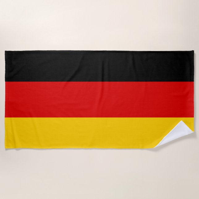 Toalla De Playa Bandera de Alemania (Anverso)