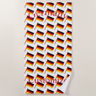 Toalla De Playa Bandera de Alemania Thunder_Cove