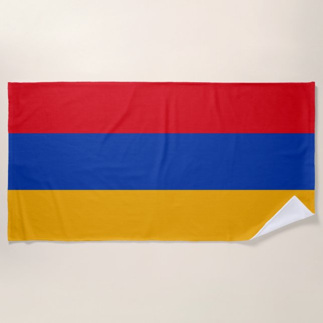 Toalla De Playa Bandera de Armenia (Anverso)
