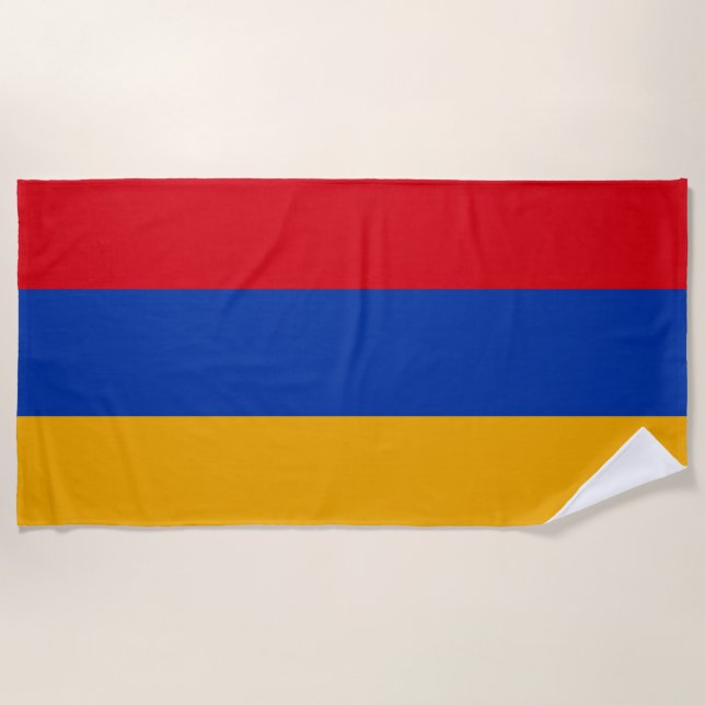 Toalla De Playa Bandera de Armenia (Anverso)