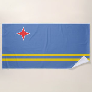 Toalla De Playa Bandera de Aruba