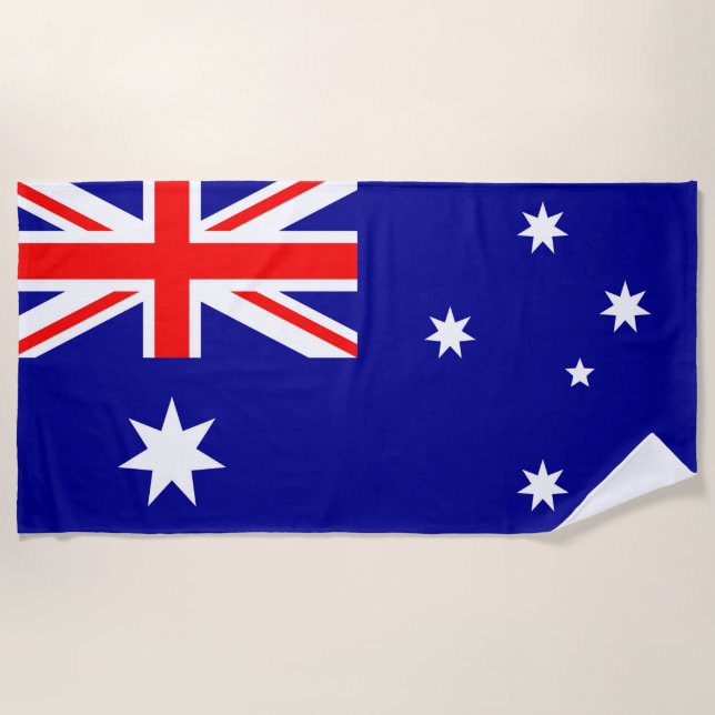 Toalla De Playa Bandera de Australia (Anverso)