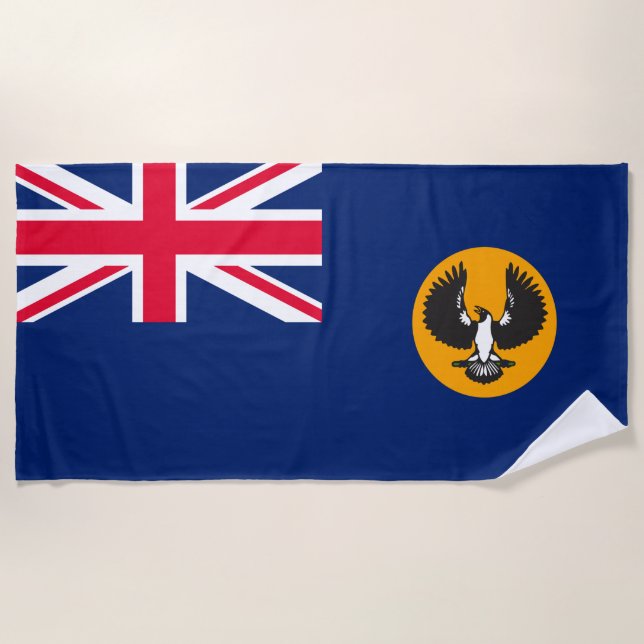 Toalla De Playa Bandera de Australia del Sur (Estado de Australia) (Anverso)