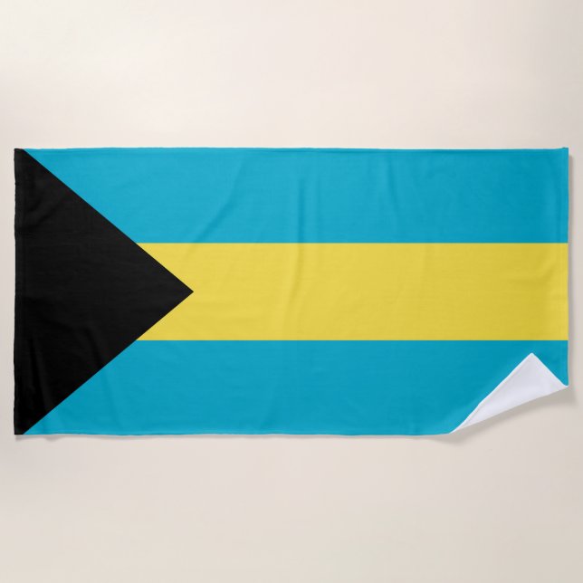 Toalla De Playa Bandera de Bahamas (Anverso)