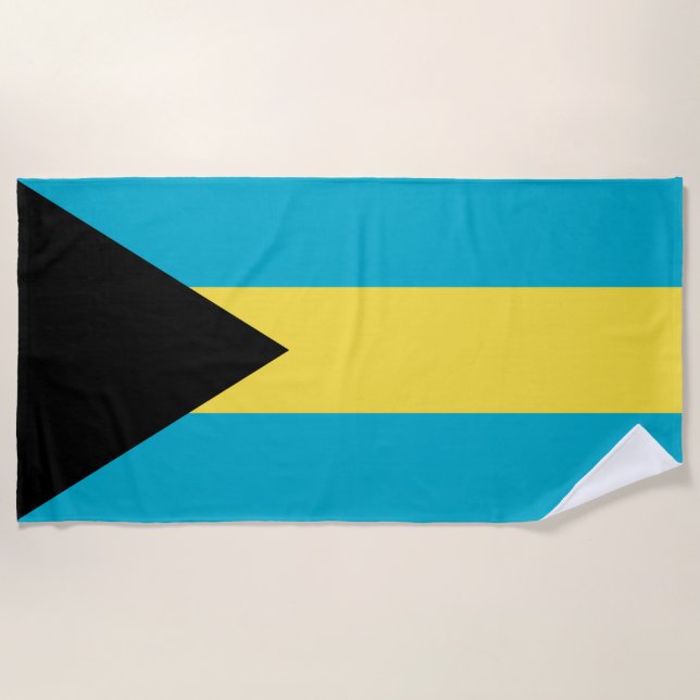 Toalla De Playa Bandera de Bahamas (Anverso)