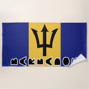 Toalla De Playa Bandera de Barbados
