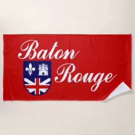 Toalla De Playa Bandera de Baton Rouge (Luisiana)