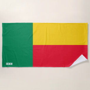 Toalla De Playa Bandera de Benín Espléndido Patriótico