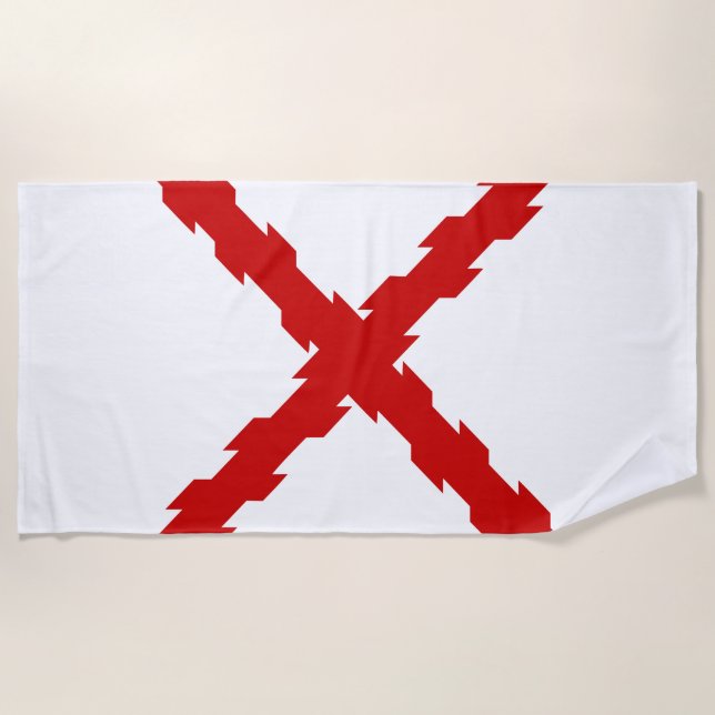 Toalla De Playa Bandera de Borgoña (Anverso)