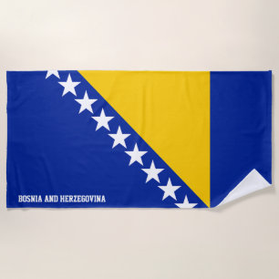 Toalla De Playa Bandera de Bosnia y Herzegovina espléndida patriót