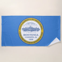 Toalla De Playa Bandera de Boston (Massachusetts)