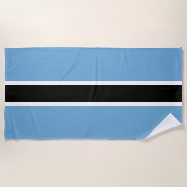 Toalla De Playa Bandera de Botsuana (Botsuana) (Anverso)
