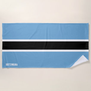 Toalla De Playa Bandera de Botsuana espléndida patriótica