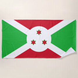 Toalla De Playa Bandera de Burundi