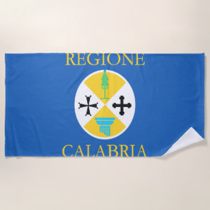 Toalla De Playa Bandera de Calabria
