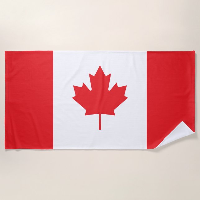 Toalla De Playa Bandera de Canadá (Anverso)