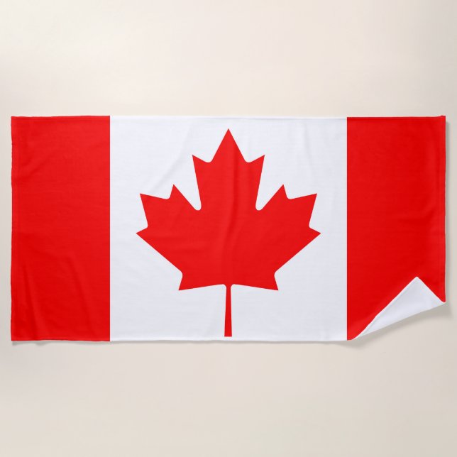 Toalla De Playa Bandera de Canadá (Anverso)