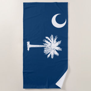 Toalla De Playa Bandera de Carolina del Sur