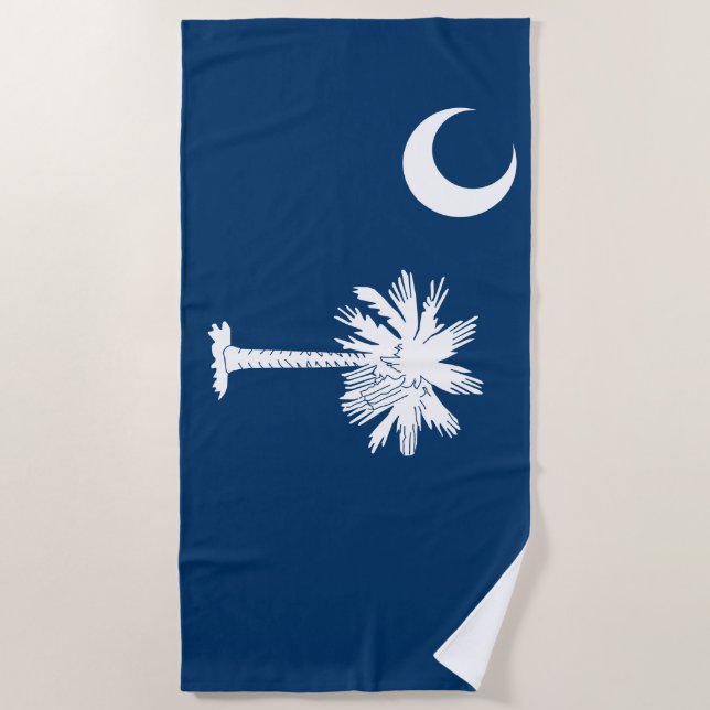 Toalla De Playa Bandera de Carolina del Sur (Anverso)