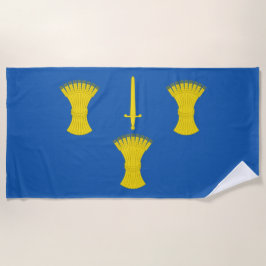 Toalla De Playa Bandera de Cheshire (condado del Reino Unido)