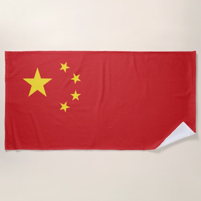 Toalla De Playa Bandera de China (Anverso)