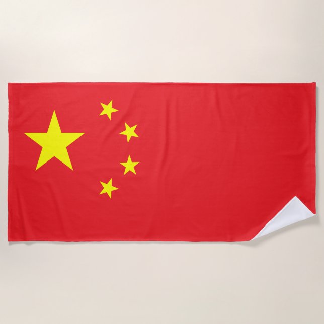 Toalla De Playa Bandera de China (Anverso)