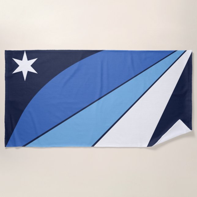 Toalla De Playa Bandera de Columbia (Carolina del Sur) (Anverso)