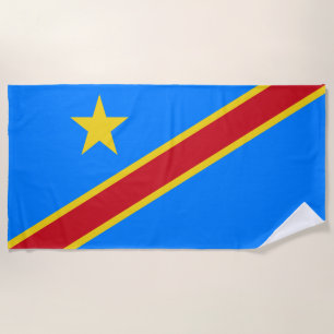 Toalla De Playa Bandera de Congo Kinshasa