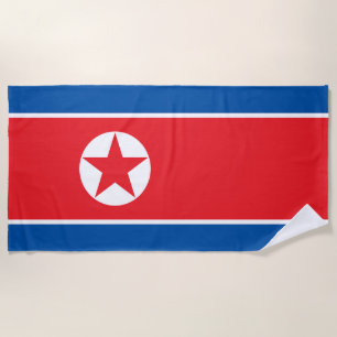 Toalla De Playa Bandera de Corea del Norte
