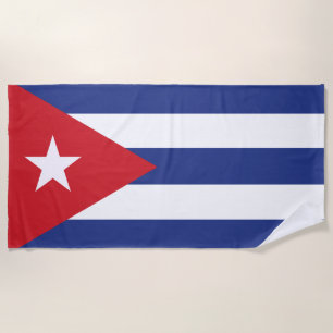 Toalla De Playa Bandera de Cuba