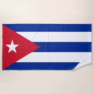 Toalla De Playa Bandera de Cuba