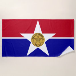 Toalla De Playa Bandera de Dallas (Texas)