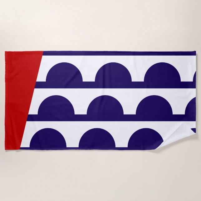 Toalla De Playa Bandera de Des Moines (ciudad de Iowa) (Anverso)
