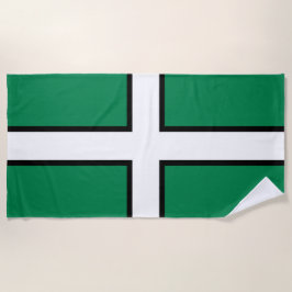 Toalla De Playa Bandera de Devon (condado del Reino Unido)