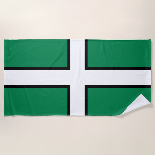 Toalla De Playa Bandera de Devon (condado del Reino Unido) (Anverso)