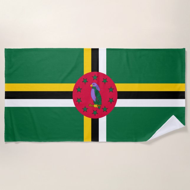 Toalla De Playa Bandera de Dominica