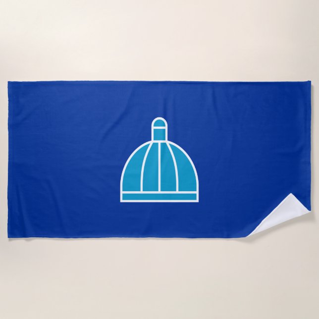 Toalla De Playa Bandera de Durban (Sudáfrica) (Anverso)