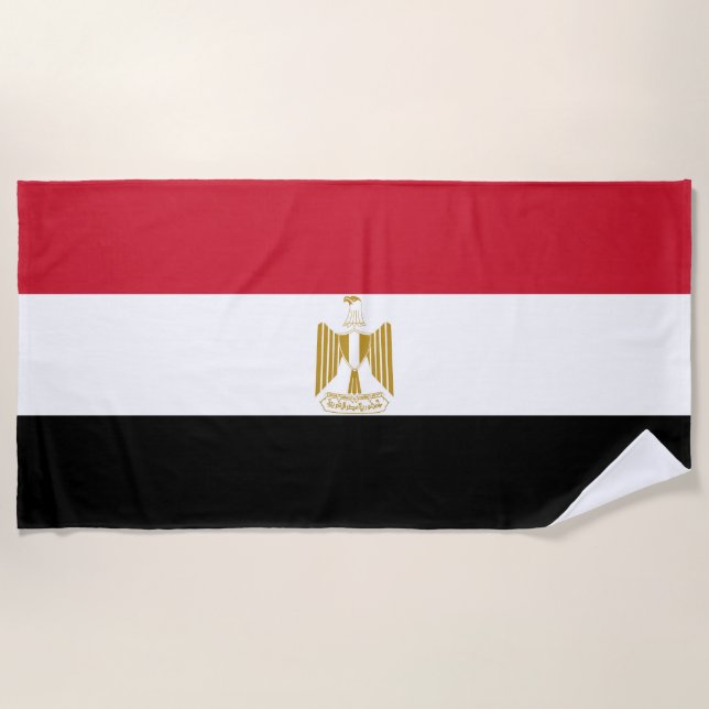 Toalla De Playa Bandera de Egipto (Anverso)