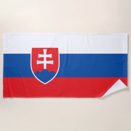 Toalla De Playa Bandera de Eslovaquia