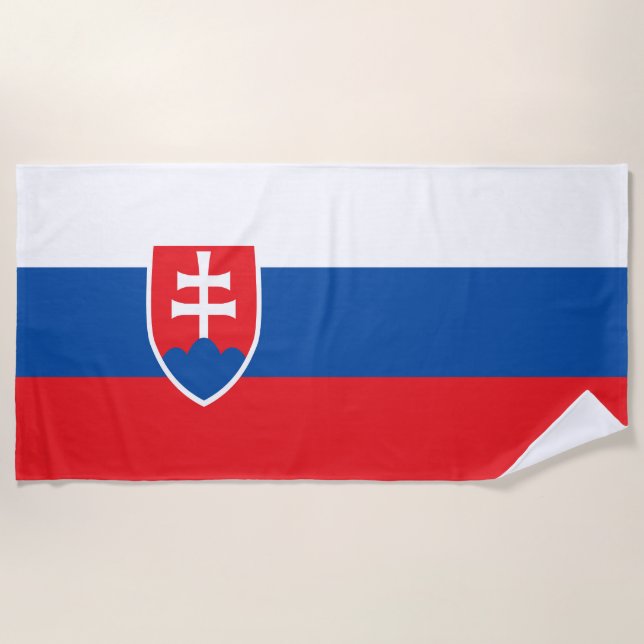 Toalla De Playa Bandera de Eslovaquia (Anverso)