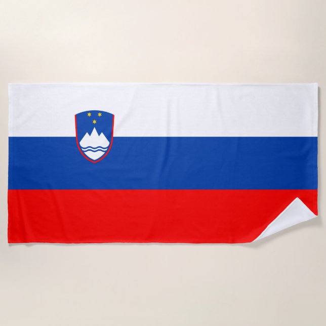 Toalla De Playa Bandera de Eslovenia (Anverso)