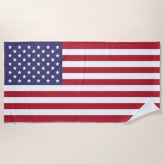 Toalla De Playa Bandera de Estados Unidos (Anverso)