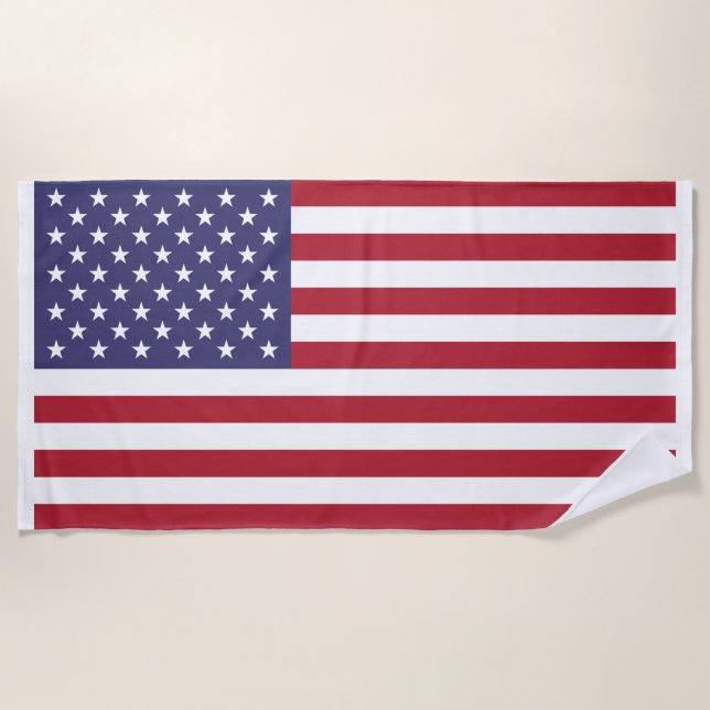 Toalla De Playa Bandera de Estados Unidos (Anverso)