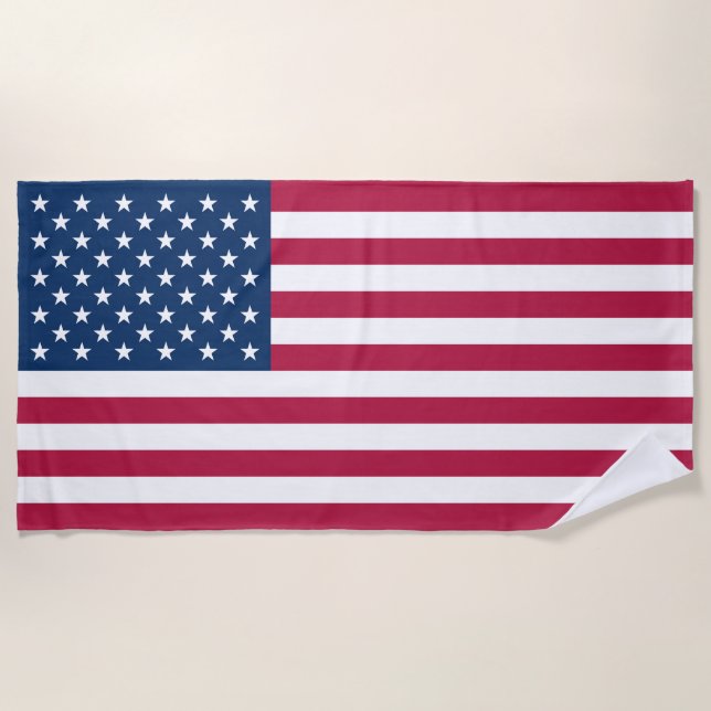 Toalla De Playa Bandera de Estados Unidos (Anverso)