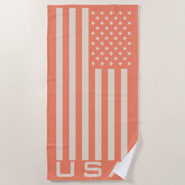Toalla De Playa Bandera de Estados Unidos (Anverso)