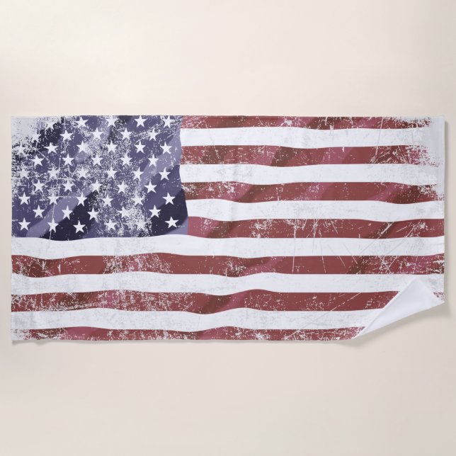 Toalla De Playa Bandera de Estados Unidos (Anverso)