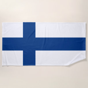 Toalla De Playa Bandera de Finlandia Blue Cross Suomi