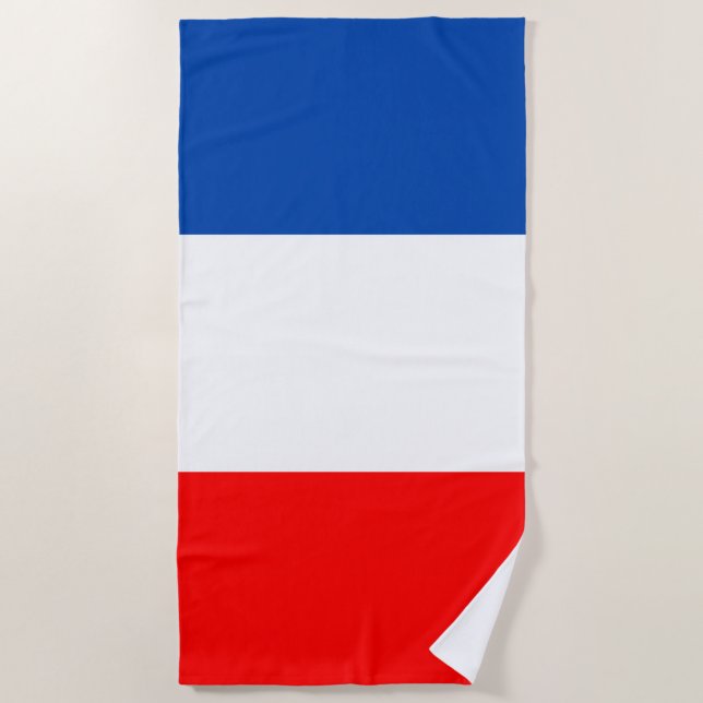 Toalla De Playa Bandera de Francia (Anverso)