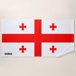Toalla De Playa Bandera de Georgia espléndida patriótica